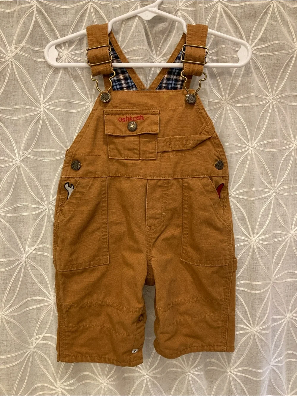 OshKosh B'gosh Caramel Brown Kids Utility Overalls